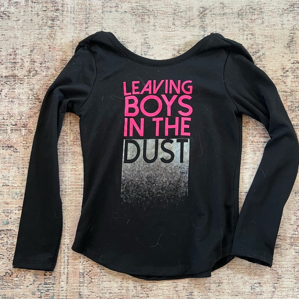 90 Degree By Reflex Black and Pink Long Sleeve Tee